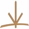 Ekena Millwork Alberta Smooth Timber Gable Bracket, Western Red Cedar, 84"W x 53"H x 1 1/2"D x 3 1/2"F, 15/12 Pitch GBW084X53X0204ALB00SWR - alternate 2